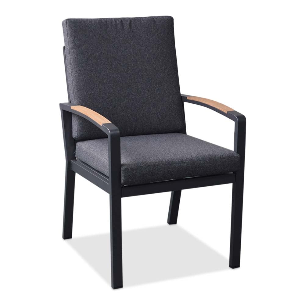 Seattle dining tuinstoel | aluminium | antraciet