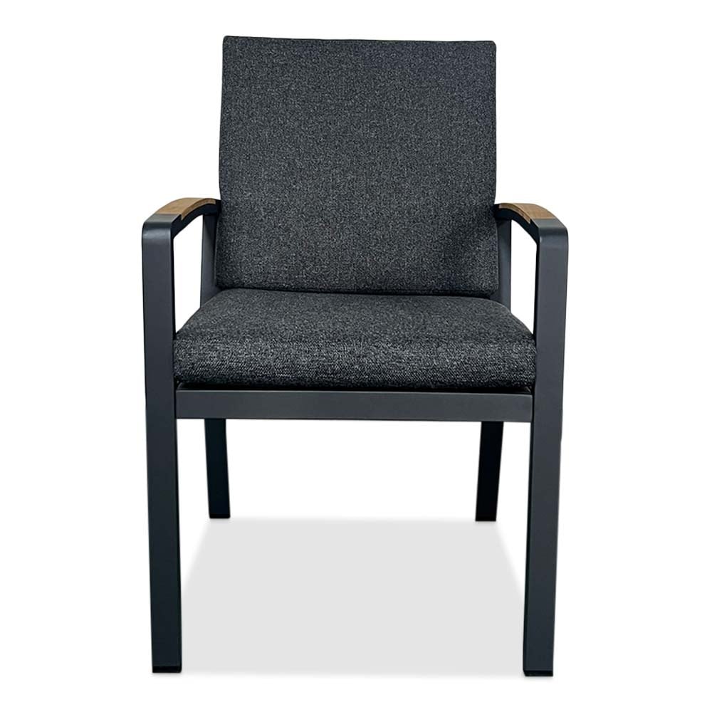 Seattle dining tuinstoel | aluminium | antraciet