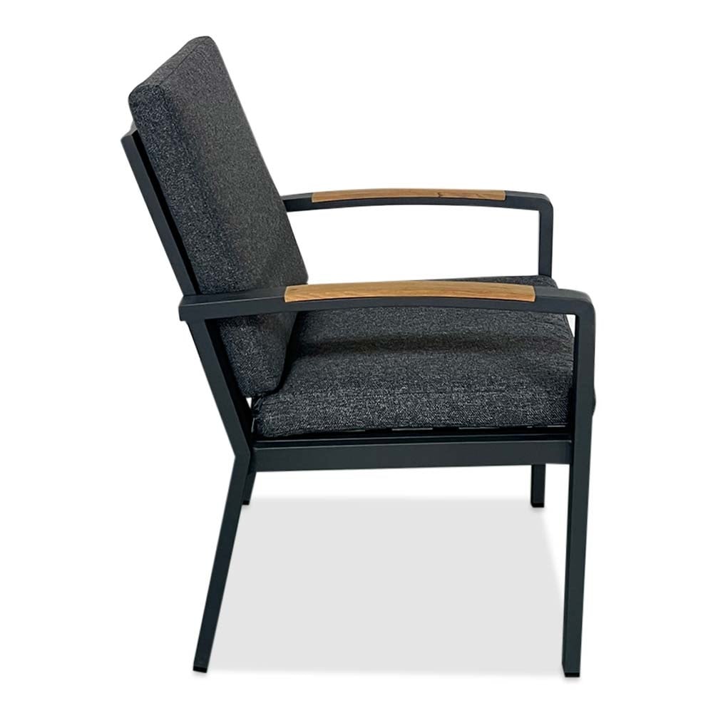 Seattle dining tuinstoel | aluminium | antraciet