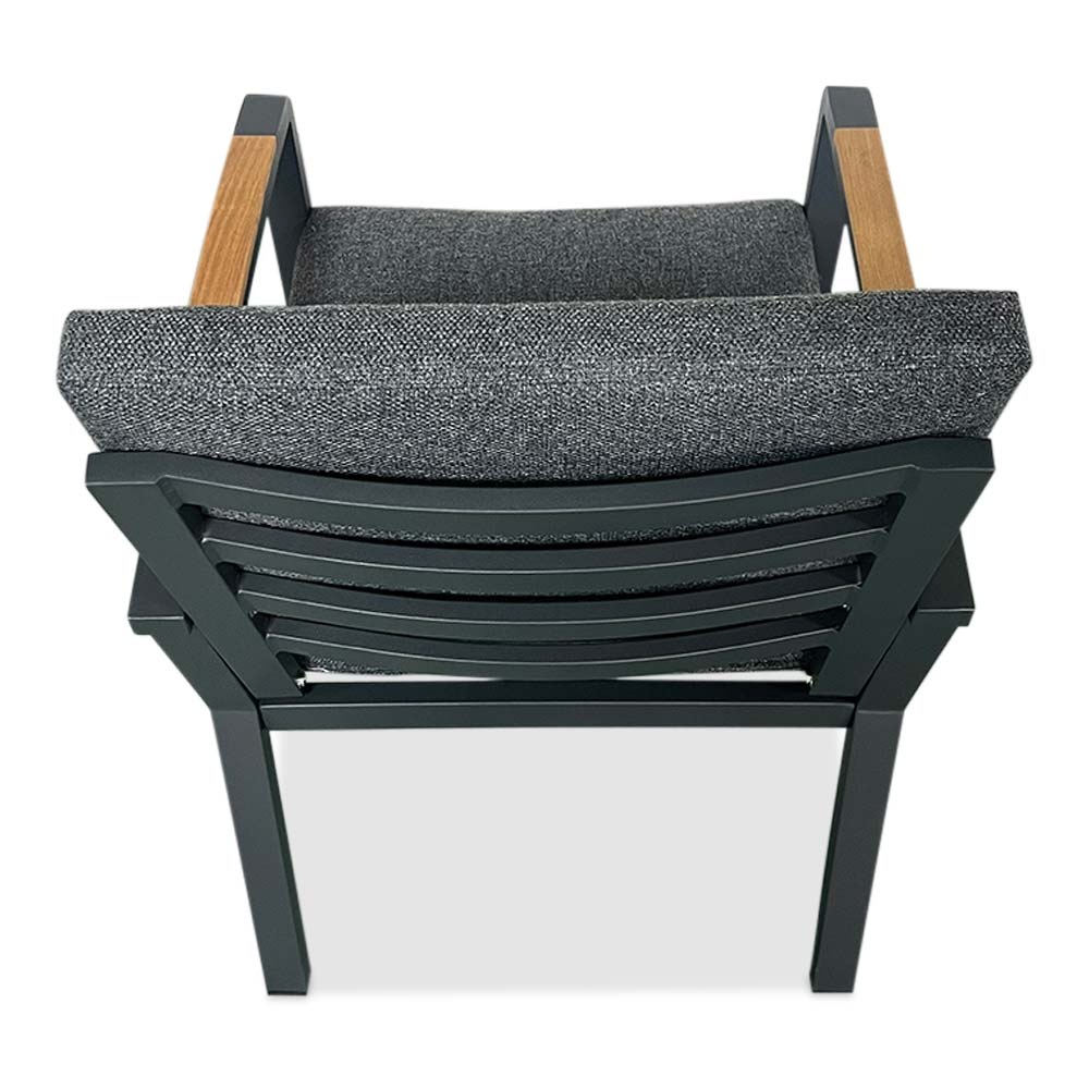 Seattle dining tuinstoel | aluminium | antraciet