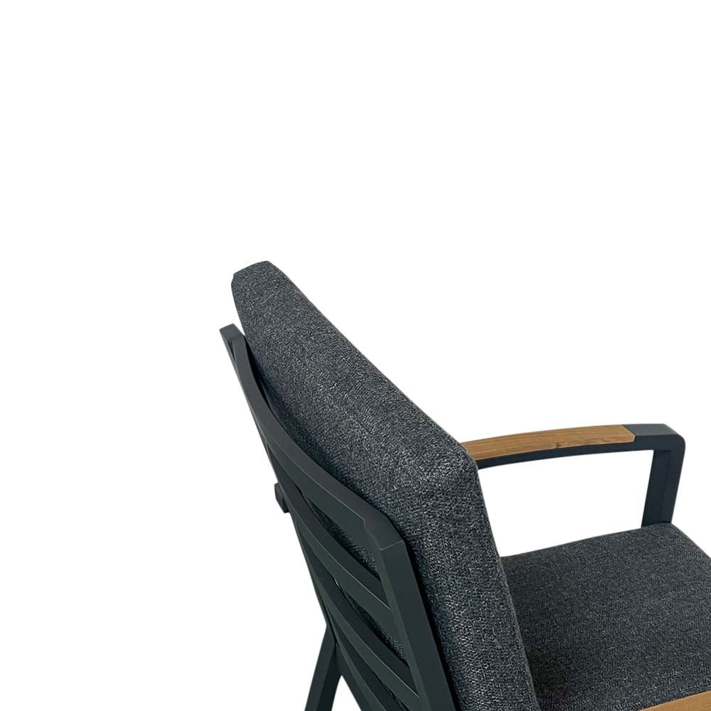 Seattle dining tuinstoel | aluminium | antraciet