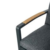 Seattle dining tuinstoel | aluminium | antraciet