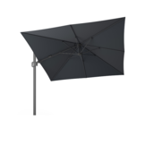 Milano T² zweefparasol | 300x300cm met Salerno parasolvoet 90kg | antraciet