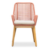 Lausanne/Padua terra dining tuinset | 6 personen | betonlook + touw | 250 cm