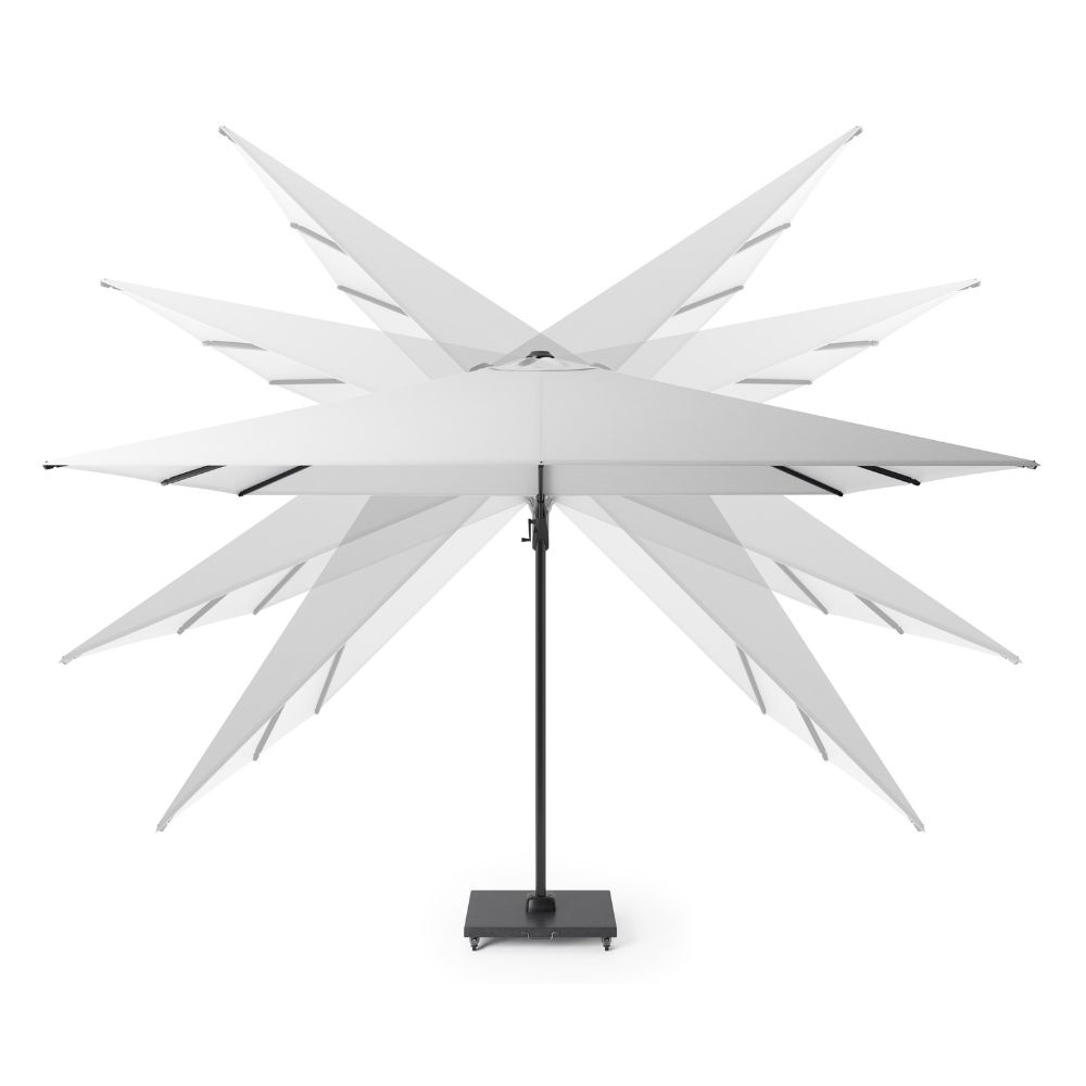 Challenger T² zweefparasol - premium doek | 300x300cm  | Havana