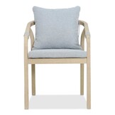 Alora dining tuinstoel | hardhout + touw | Light Grey