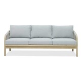 Alora stoel-bank loungeset 5 personen | hardhout + touw | Light Grey | 4-delig