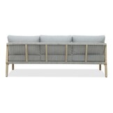 Alora stoel-bank loungeset 5 personen | hardhout + touw | Light Grey | 4-delig