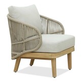 Matera loungestoel tuin | hardhout + touw | zand