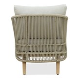 Matera loungestoel tuin | hardhout + touw | zand