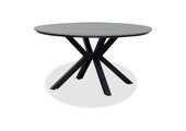 Cervo dining tuintafel 6 personen | polywood + aluminium | Grey | Ø144cm rond