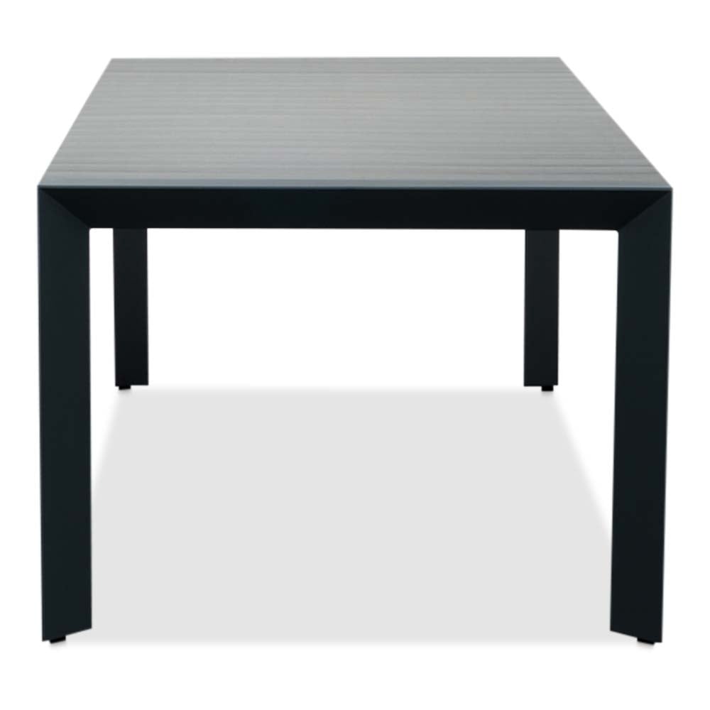 Cortona Grey/Carlos Charcoal dining tuinset | 6 personen | polywood + wicker | 220cm