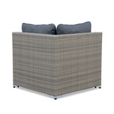 Ontario hoek loungeset met stoel 7 personen | wicker | Ash Grey | 5-delig - 234x234cm