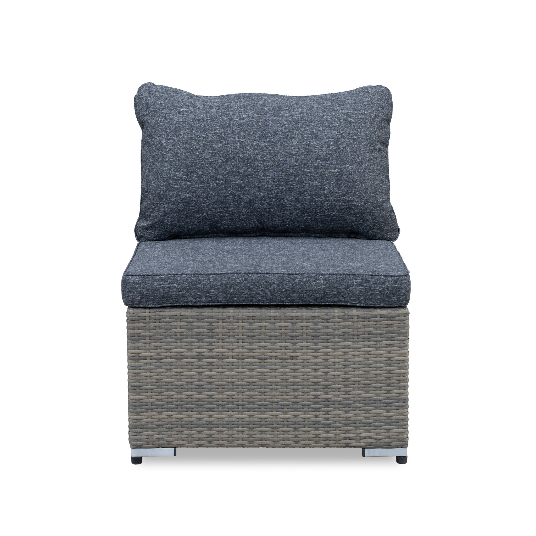 Ontario hoek loungeset met stoel 7 personen | wicker | Ash Grey | 5-delig - 234x234cm