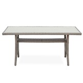 Stockholm dining loungeset 6 personen | wicker | zand | 3-delig - 245x169cm