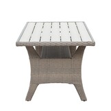Stockholm dining loungeset 6 personen | wicker | zand | 3-delig - 245x169cm