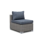 Asker hoek loungeset met stoel 6 personen | wicker | Ash Grey | 5-delig - 240x240cm