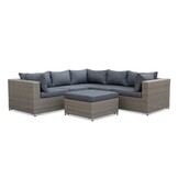 Asker hoek loungeset met stoel 6 personen | wicker | Ash Grey | 5-delig - 240x240cm
