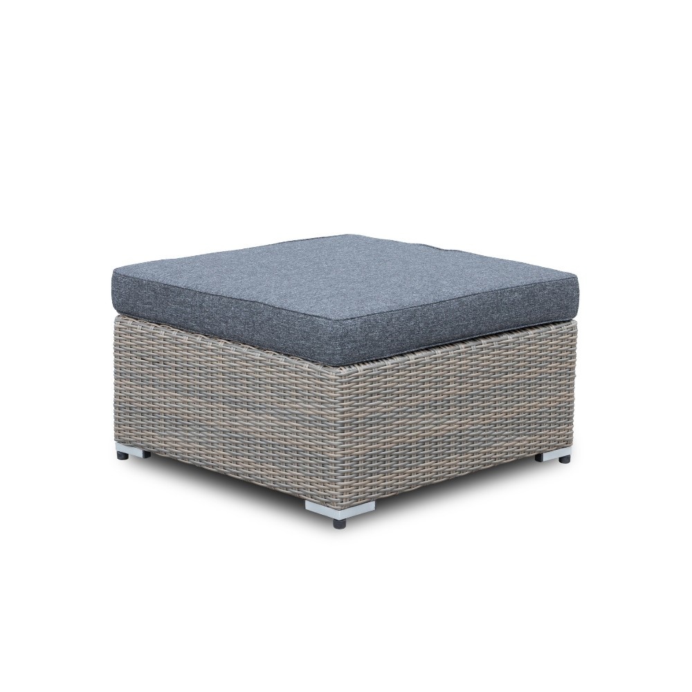 Asker hoek loungeset met stoel 6 personen | wicker | Ash Grey | 5-delig - 240x240cm