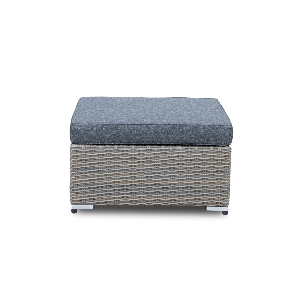 Asker hoek loungeset met stoel 6 personen | wicker | Ash Grey | 5-delig - 240x240cm