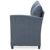 Stockholm dining loungeset 6 personen | wicker | zwart | 3-delig - 245x169cm