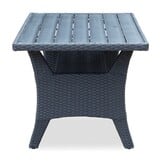 Stockholm dining loungeset 6 personen | wicker | zwart | 3-delig - 245x169cm