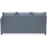 Stockholm dining loungeset 6 personen | wicker | zwart | 3-delig - 245x169cm