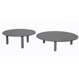 Orly stoel-bank loungeset 4 personen | aluminium | antraciet | 5-delig