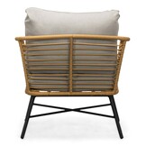 Flow loungestoel tuin | wicker + aluminium | Bamboo taupe