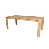 Oakland/Padua olijfgroen dining tuinset | 6 personen | teakhout + touw | 240cm