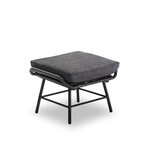 Dex lounge balkonset 2 personen | wicker + aluminium | Charcoal | 4-delig