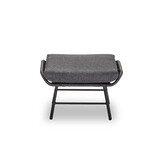 Dex lounge balkonset 2 personen | wicker + aluminium | Charcoal | 4-delig