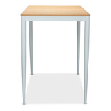 Sandro bartafel 4 personen | teakhout + aluminium | wit | 140cm