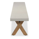 Norwich dining tuinbank | betonlook | 250cm