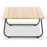 Portofino stoel-bank loungeset 5 personen | aluminium + teakhout | zand | 4-delig