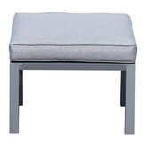 Melson stoel-bank loungeset - verstelbaar 5 personen | aluminium | antraciet | 5-delig