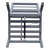 Melson stoel-bank loungeset - verstelbaar 5 personen | aluminium | antraciet | 5-delig