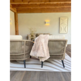 Palermo stoel-bank loungeset 5 personen | aluminium + touw | Sahara Dust | 5-delig