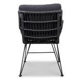 Cleve/Carlos Charcoal dining tuinset | 8 personen | teakhout + wicker | 280cm ovaal