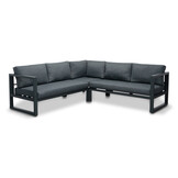 Cordoba hoek loungeset met stoel 6 personen | aluminium | antraciet | 5-delig - 228x228cm