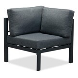 Cordoba hoek loungeset met stoel 6 personen | aluminium | antraciet | 5-delig - 228x228cm