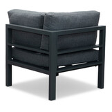 Cordoba hoek loungeset met stoel 6 personen | aluminium | antraciet | 5-delig - 228x228cm
