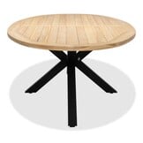 Cleve/Napels dining tuinset | 8 personen | teakhout + wicker | 280cm ovaal