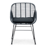 Durban/Napels dining tuinset | 6 personen | polywood + wicker | 218cm