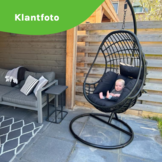 Sturdy hangstoel zwart