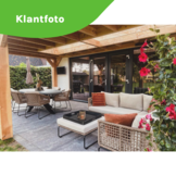 Tulum hoek loungeset 5 personen | rvs + touw | Sahara Dust | 4-delig - 211x211cm