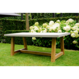 Veltis dining tuintafel 4 personen | polystone + hardhout | betonlook | 200cm