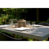 Veltis dining tuintafel 4 personen | polystone + hardhout | betonlook | 200cm