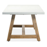 Monaco/Tulum grijs dining tuinset | 4 personen | wit marmer | 200cm