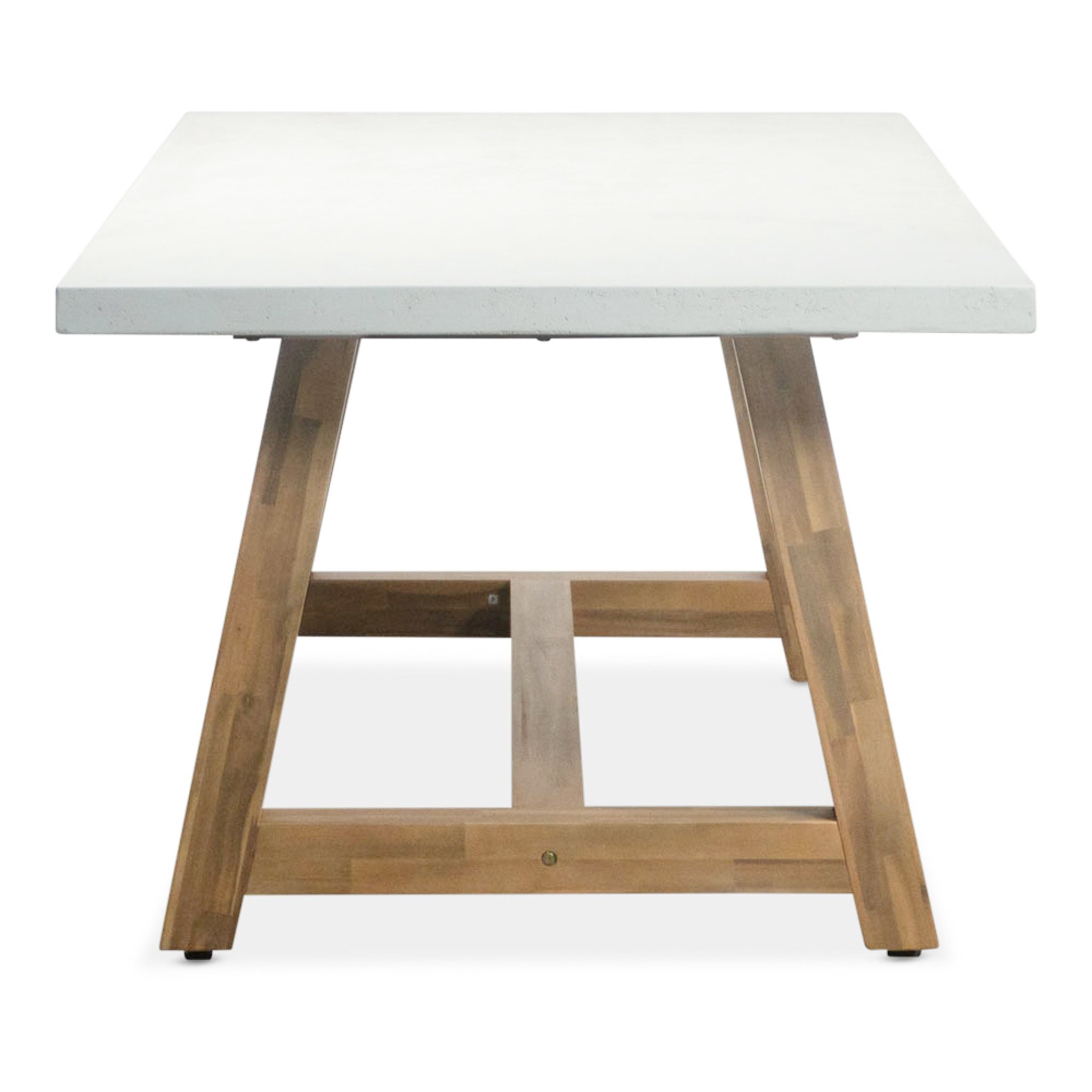 Monaco/Carlos Charcoal dining tuinset | 4 personen | wit marmer | 200cm